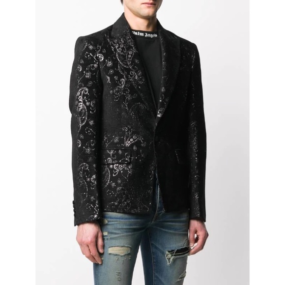 NWT AMIRI Paisley Embroidered Blazer - Picture 2 of 7